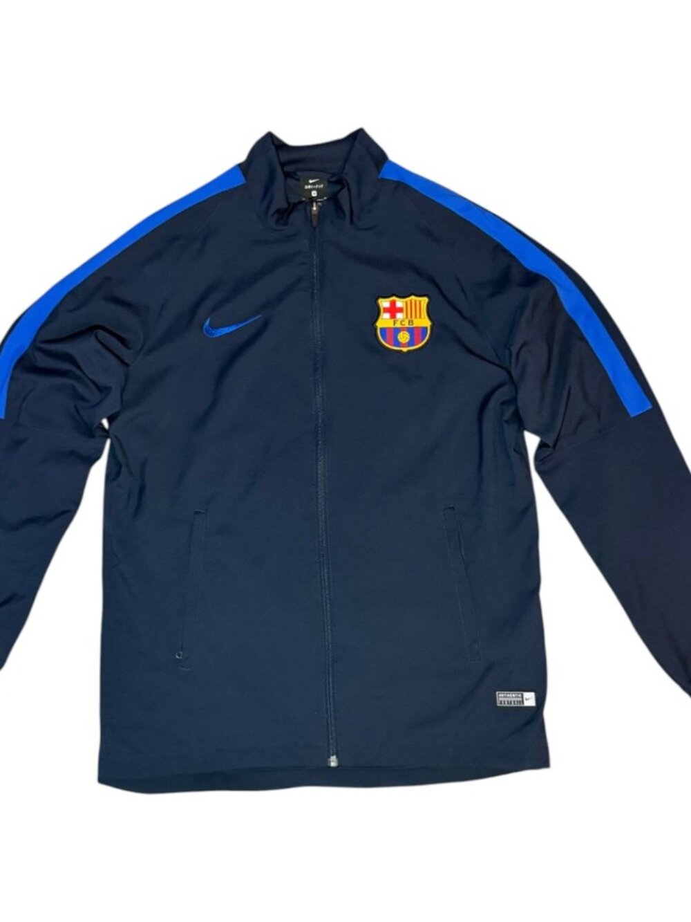 Nike FC Barcelona 2016-17 Dri-FIT Woven Track Jacket Navy Mens M 808949-451